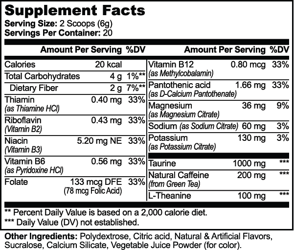 Milieu Energy Powder (Yuzu Flavor)