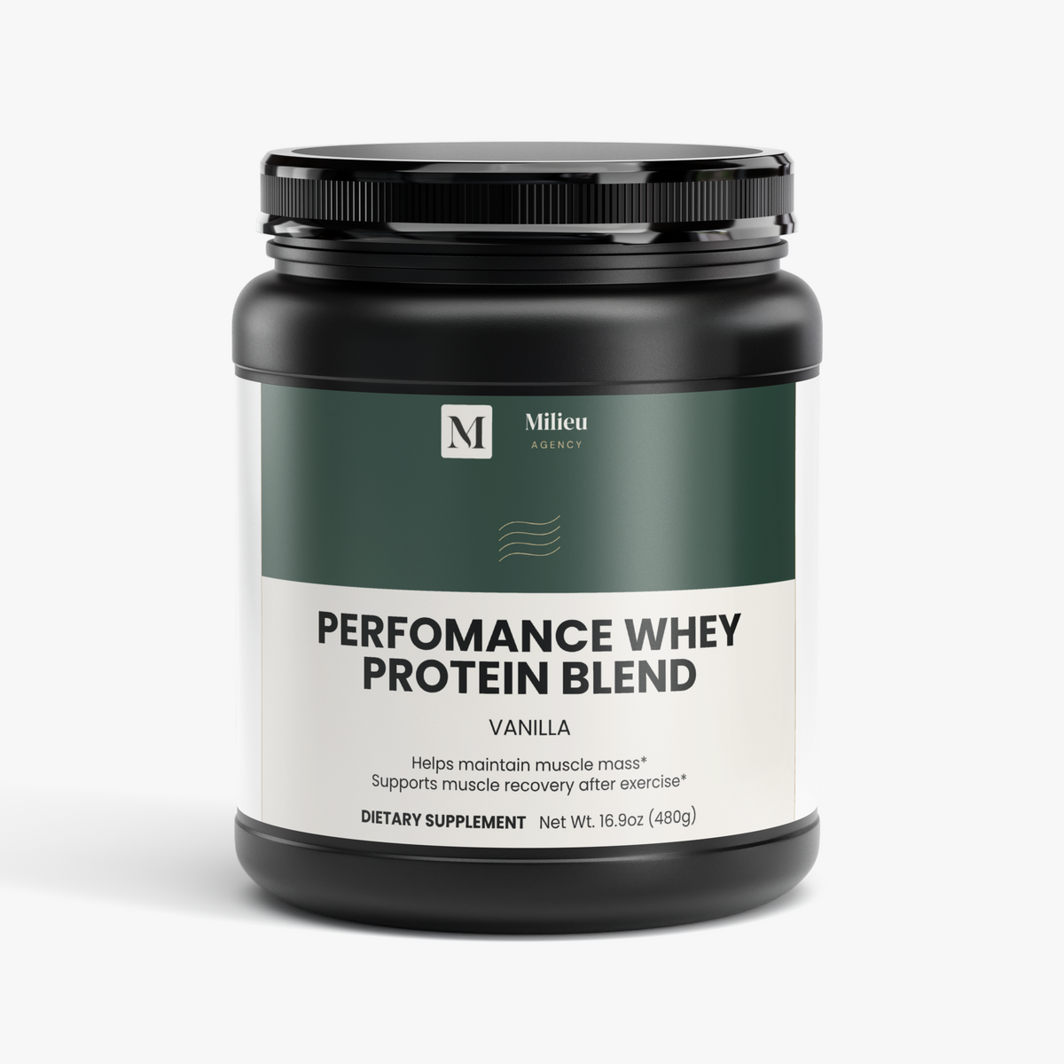 Milieu Performance Whey Protein Blend (Vanilla)