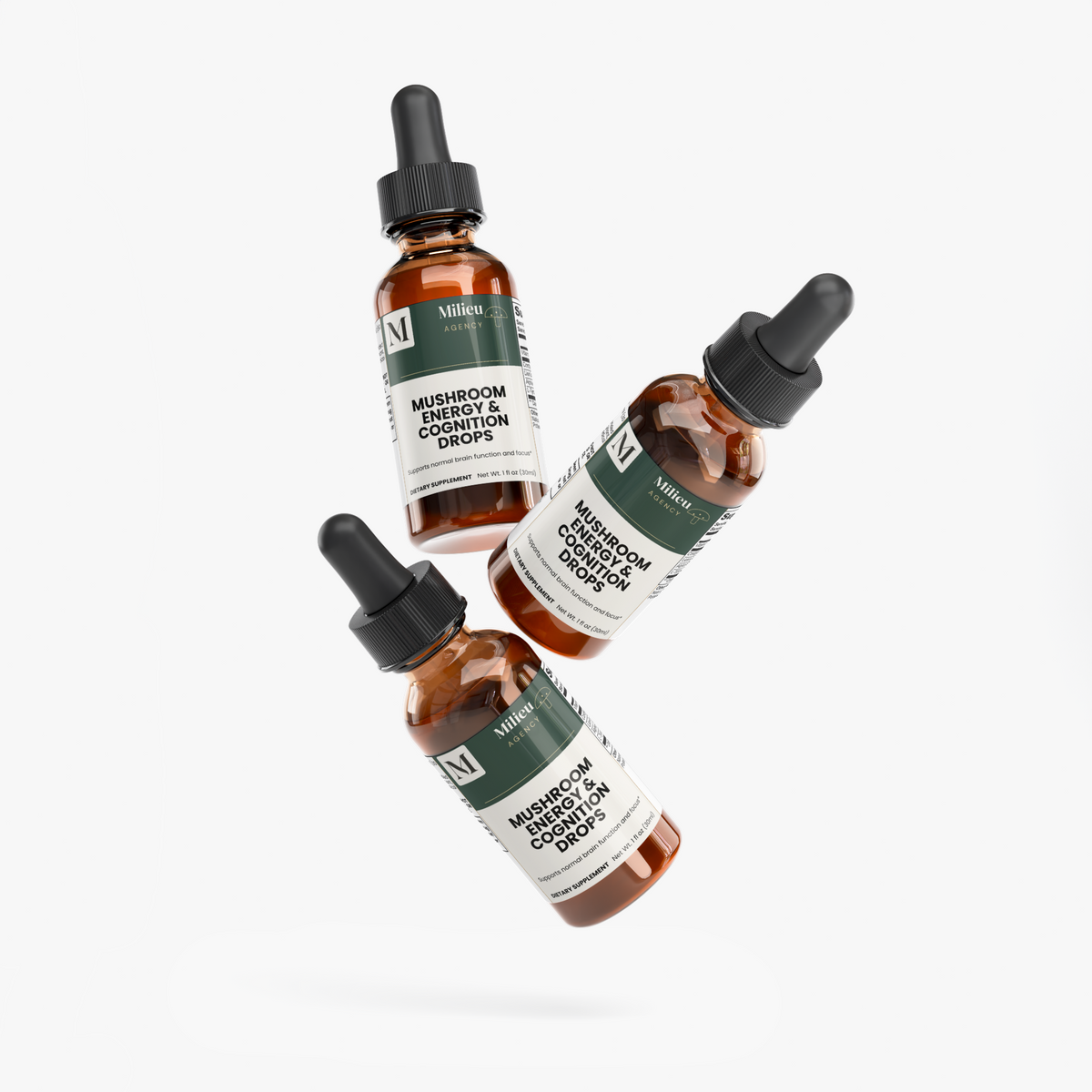 Milieu Mushroom Energy & Cognition Drops
