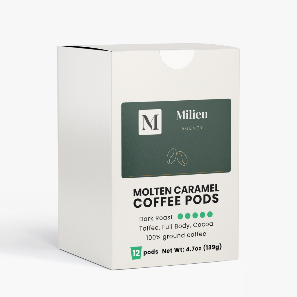 Milieu Molten Caramel Coffee Pods (Dark Roast)
