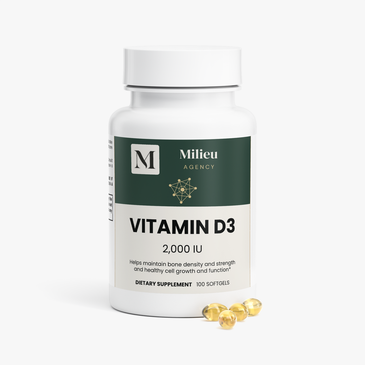 Milieu Vitamin D3 2,000 IU