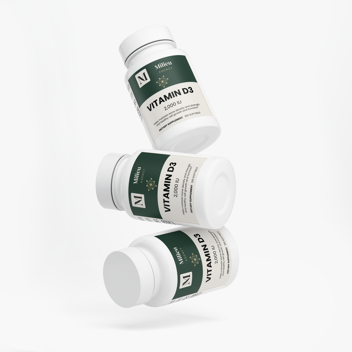 Milieu Vitamin D3 2,000 IU
