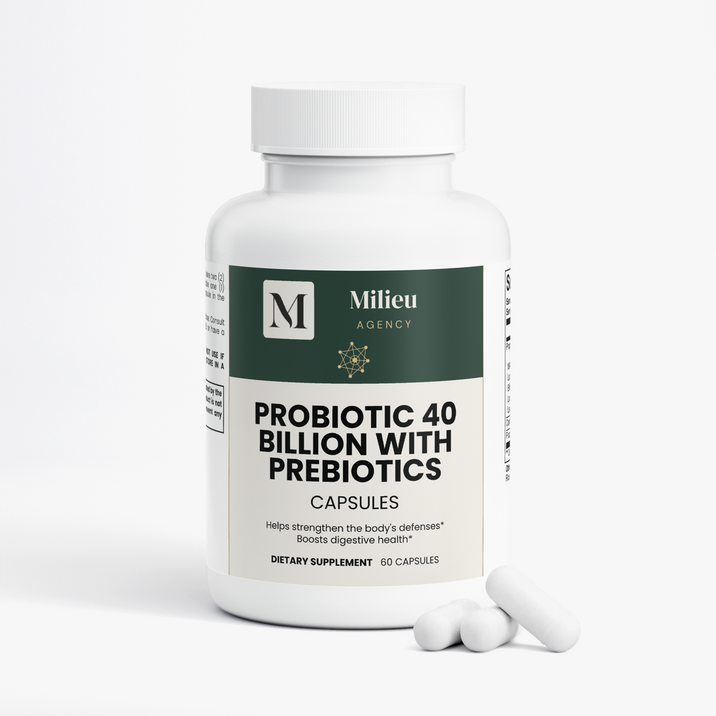 Milieu Probiotic 40 Billion with Prebiotics