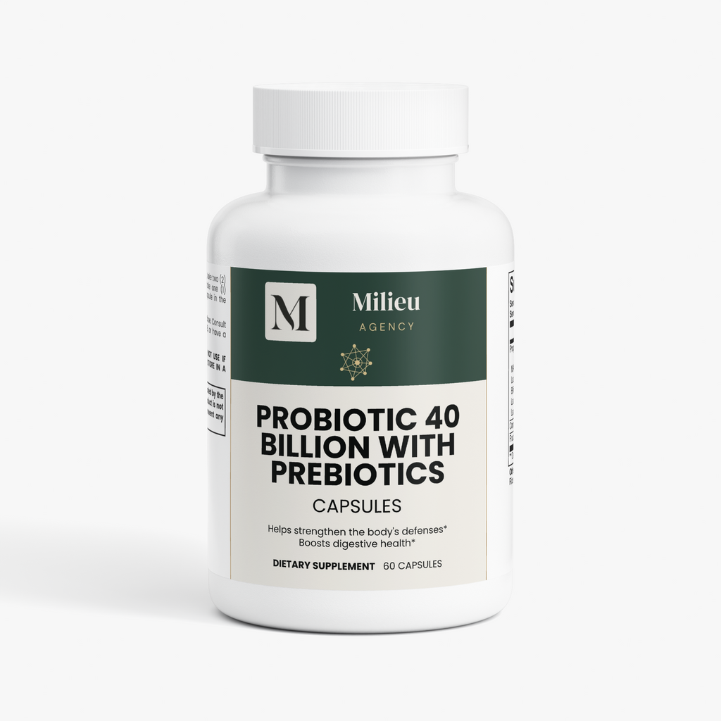 Milieu Probiotic 40 Billion with Prebiotics