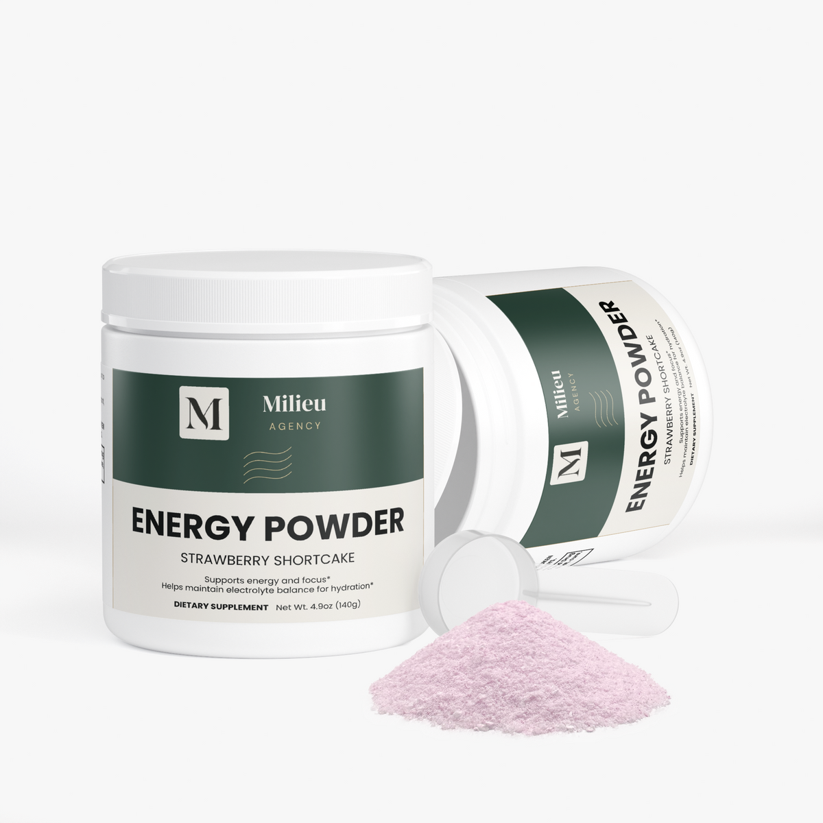 Milieu Energy Powder (Strawberry Shortcake)