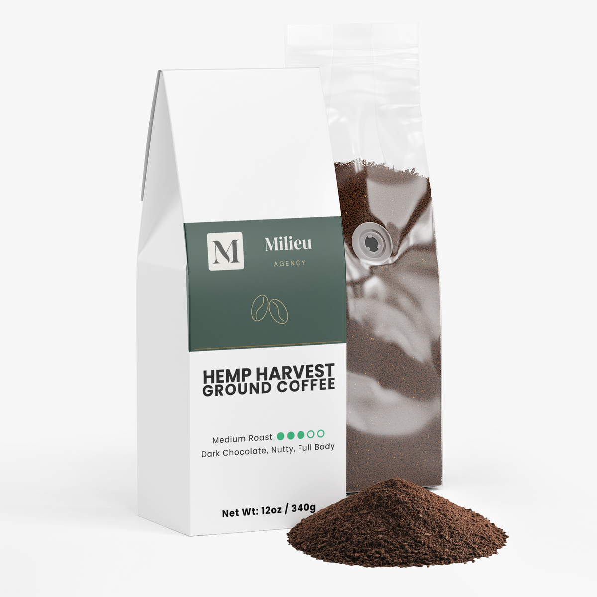 Milieu Hemp Harvest Coffee (Medium Roast)