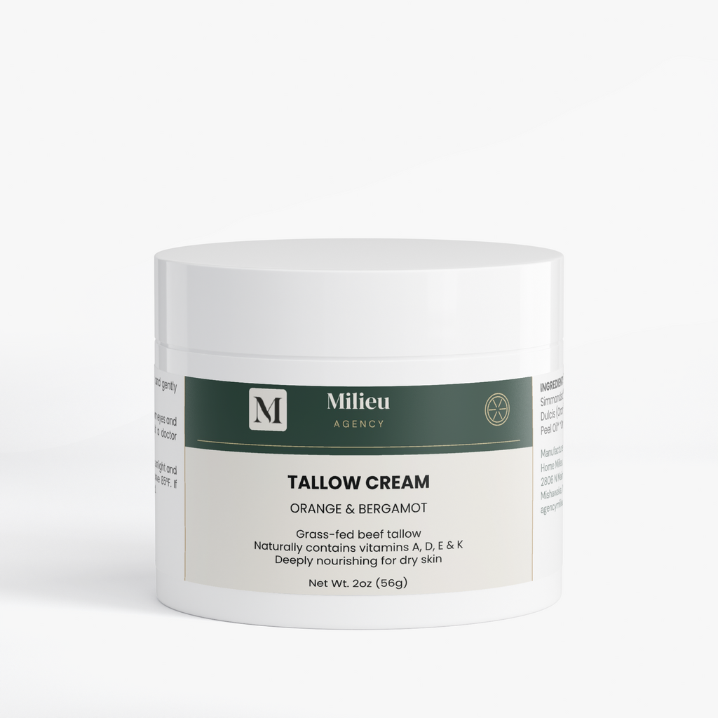 Milieu Tallow Cream Orange & Bergamot