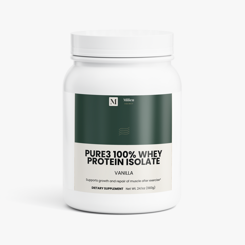 Milieu Pure3 100% Whey Protein Isolate (Vanilla)