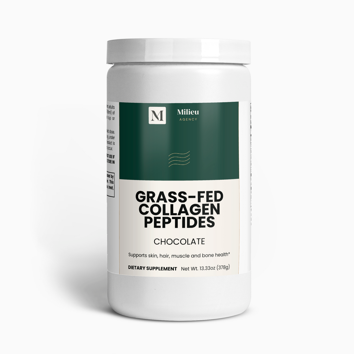 Milieu Grass-Fed Collagen Peptides Powder (Chocolate)