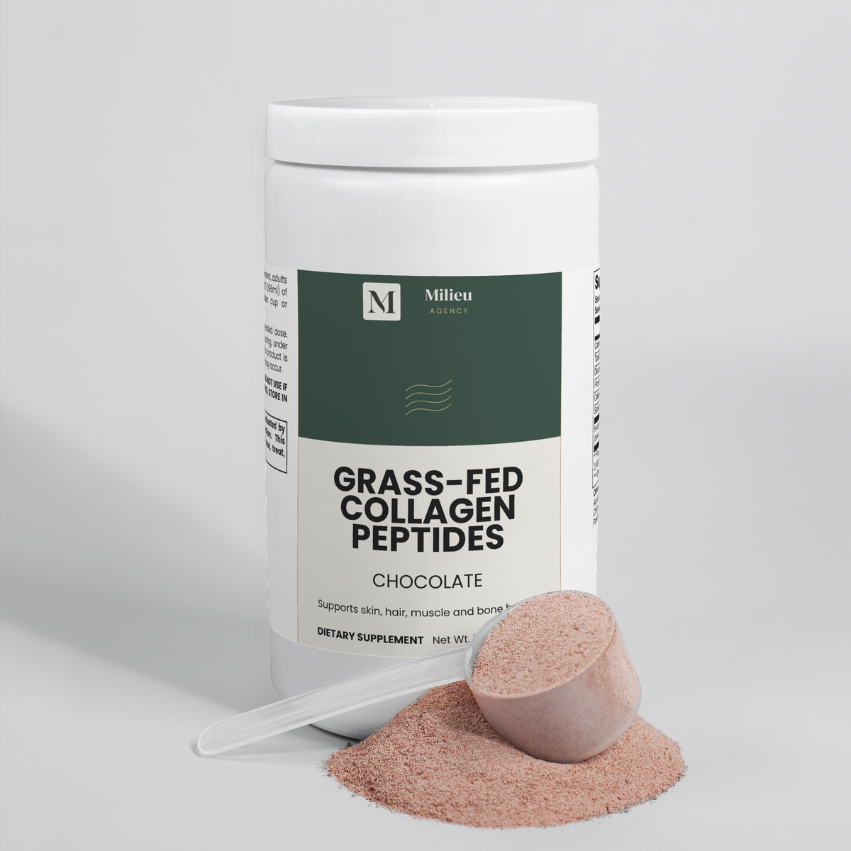 Milieu Grass-Fed Collagen Peptides Powder (Chocolate)