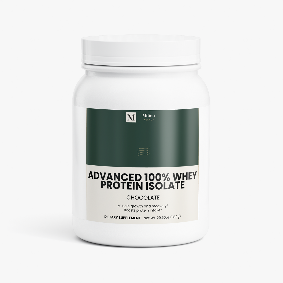 Milieu Advanced 100% Whey Protein Isolate (Chocolate)