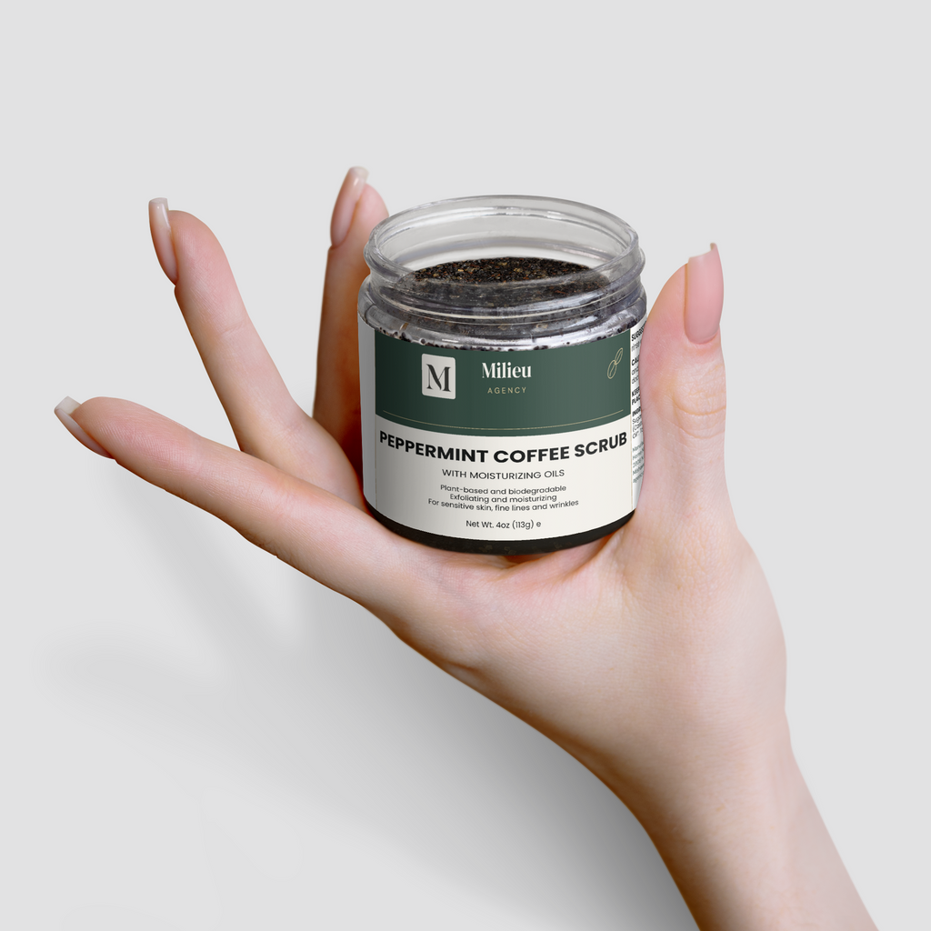 Milieu Peppermint Coffee Scrub