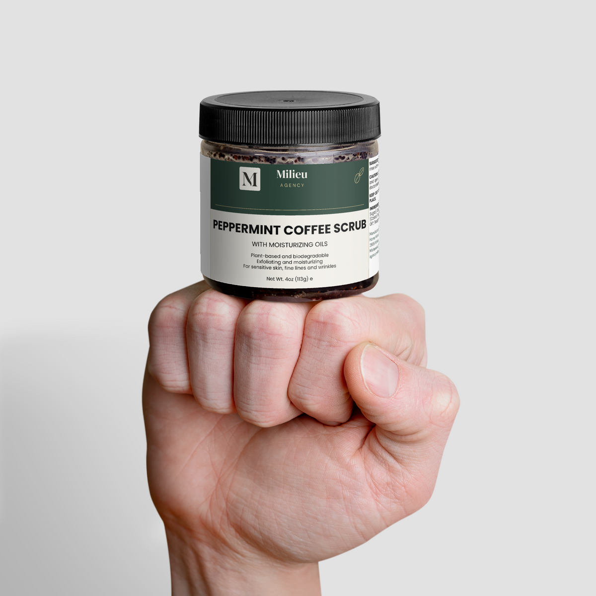 Milieu Peppermint Coffee Scrub
