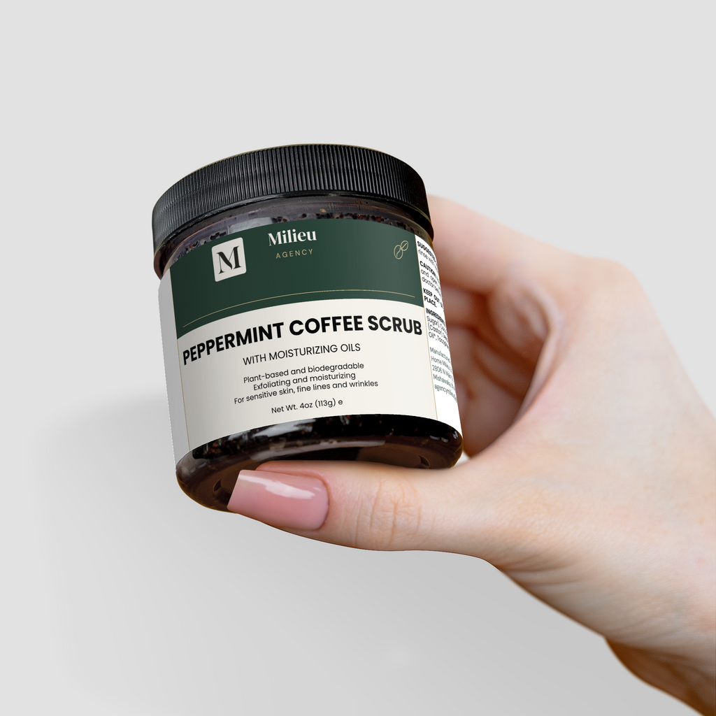 Milieu Peppermint Coffee Scrub