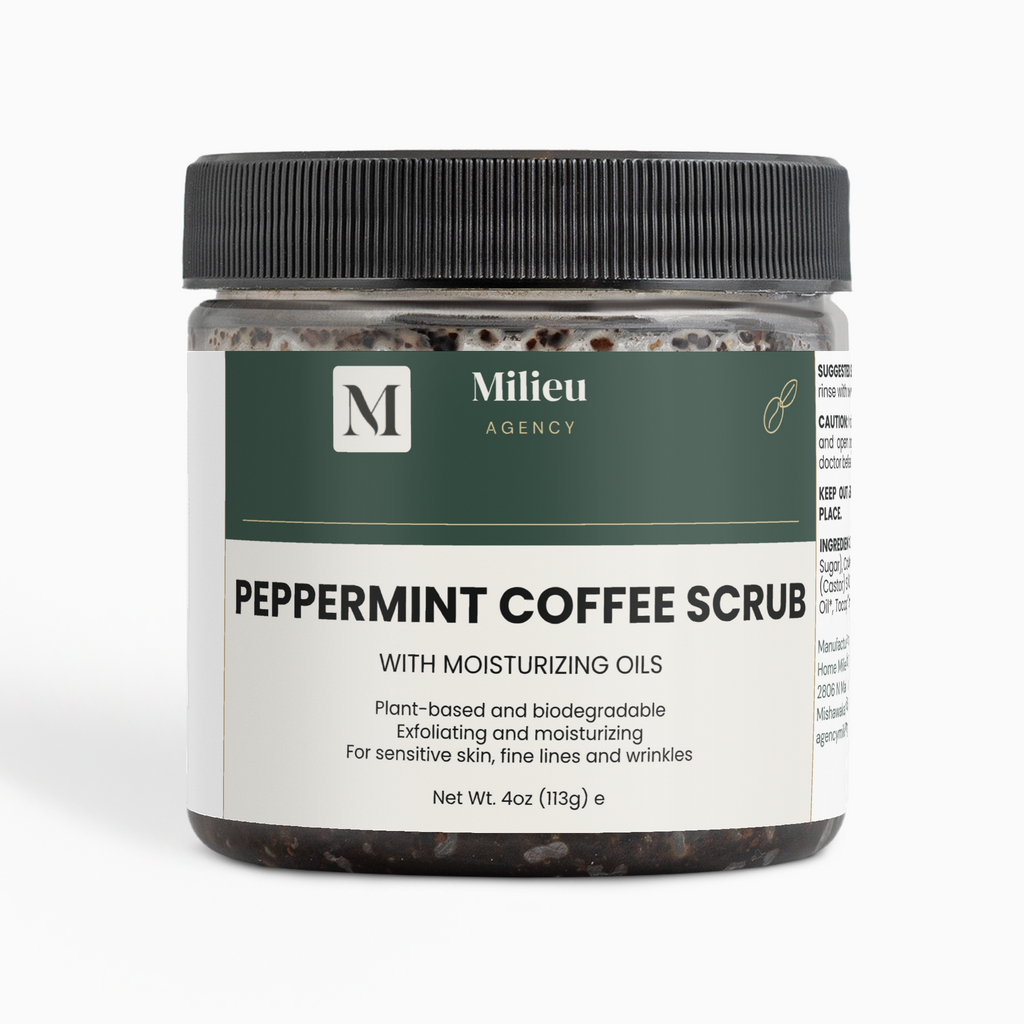 Milieu Peppermint Coffee Scrub