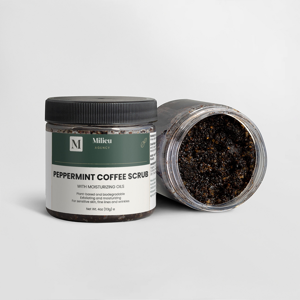 Milieu Peppermint Coffee Scrub