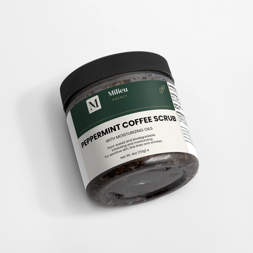 Milieu Peppermint Coffee Scrub