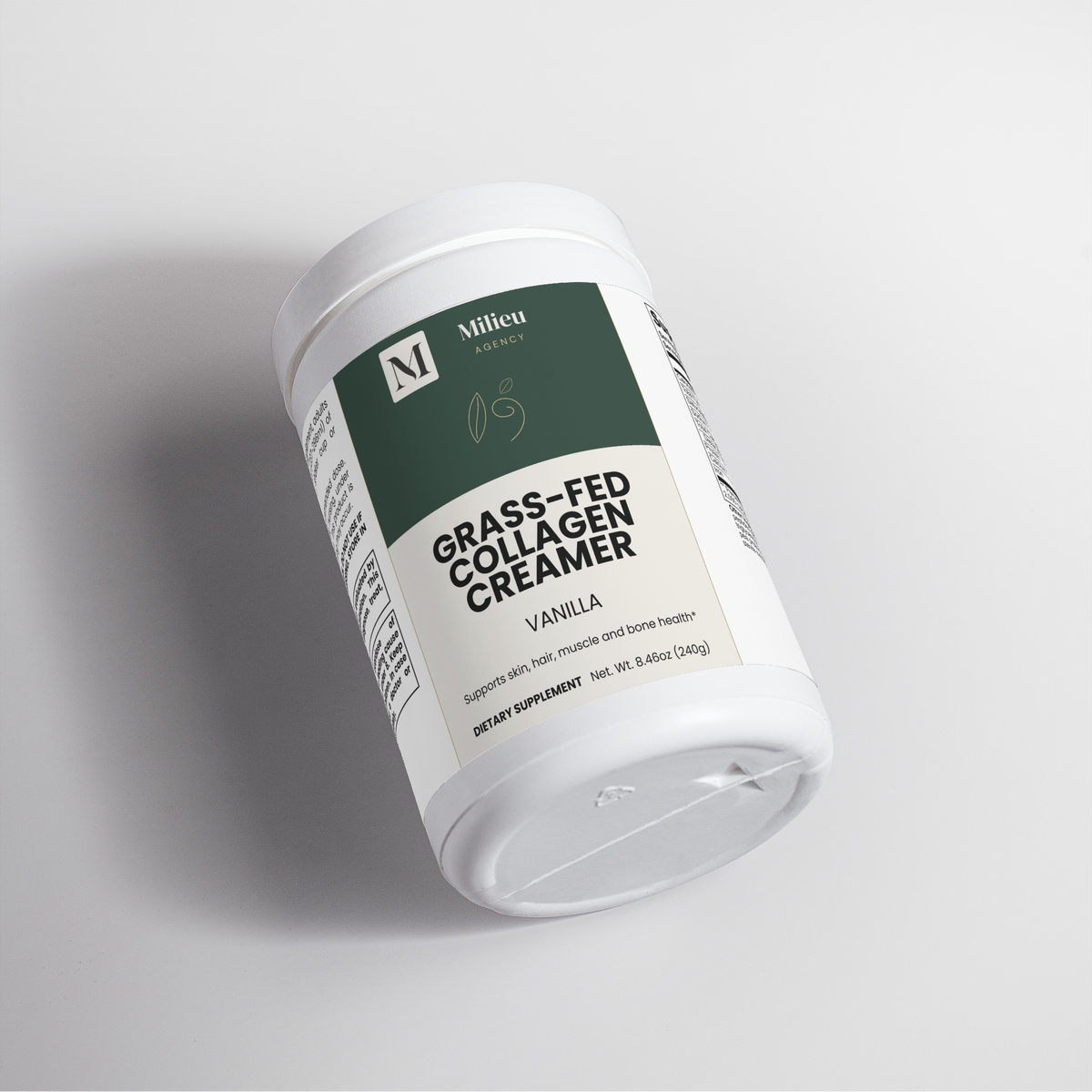 Milieu Grass-Fed Collagen Creamer (Vanilla)