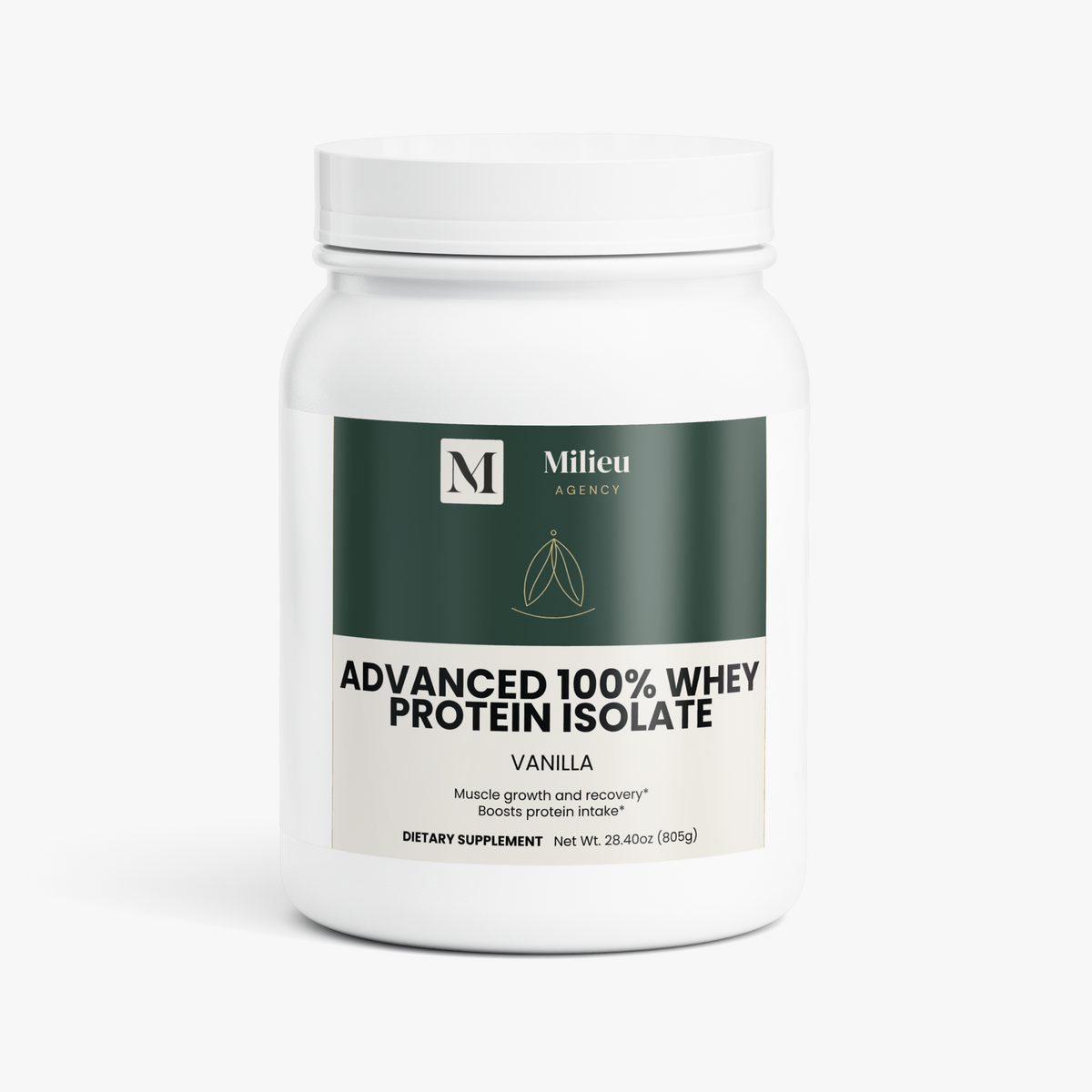 Milieu Advanced 100% Whey Protein Isolate (Vanilla)