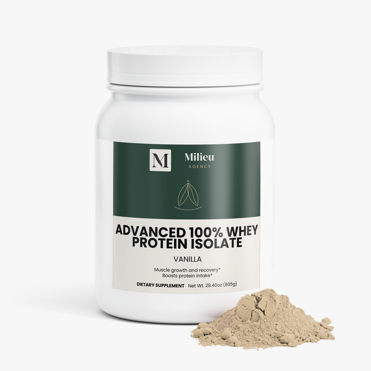 Milieu Advanced 100% Whey Protein Isolate (Vanilla)