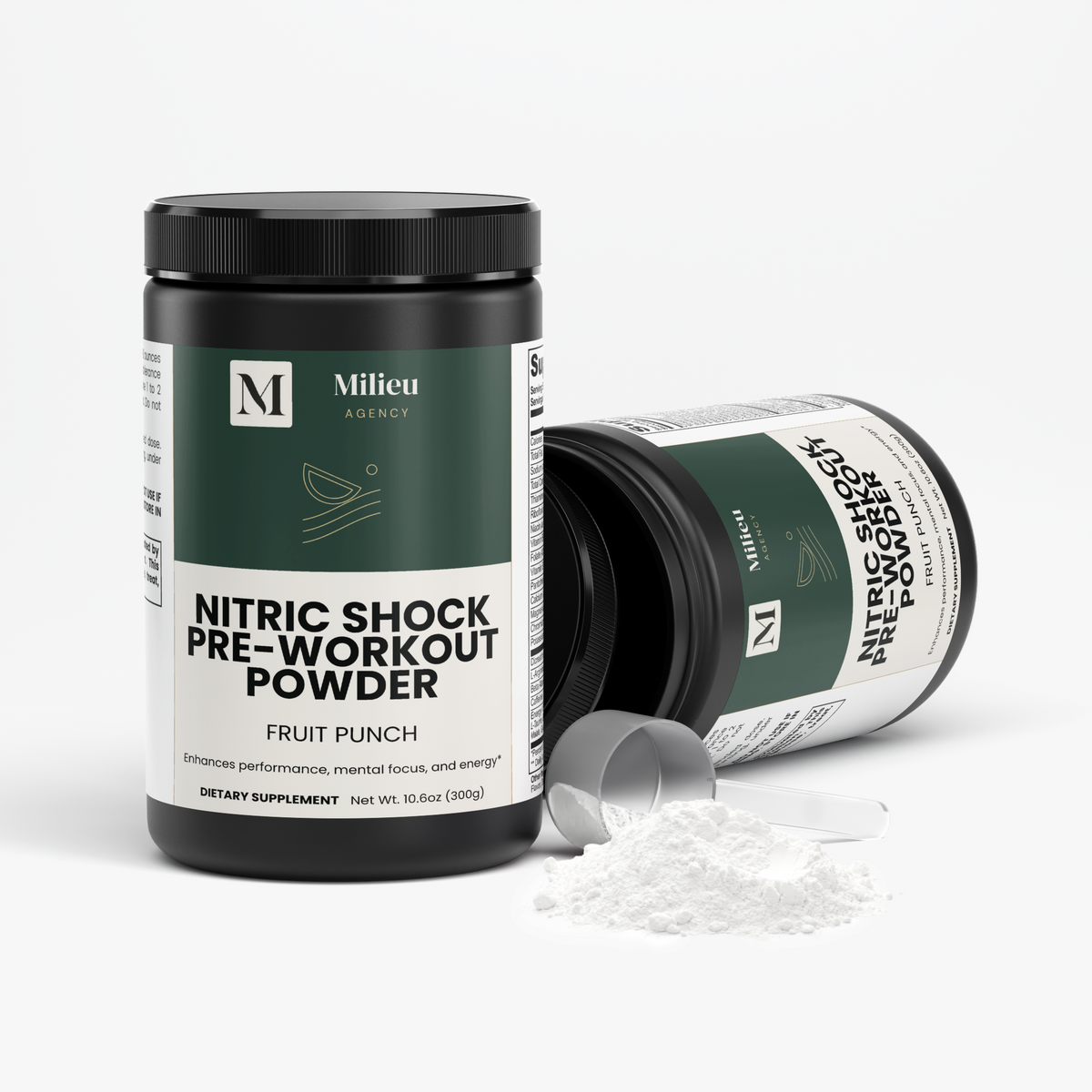 Milieu Nitric Shock Pre-Workout Powder (Fruit Punch)