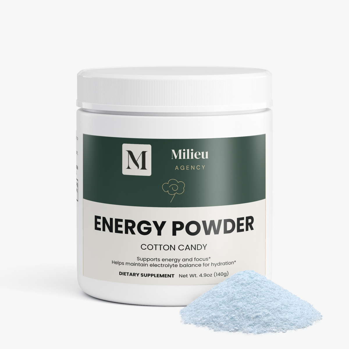 Milieu Energy Powder (Cotton Candy)
