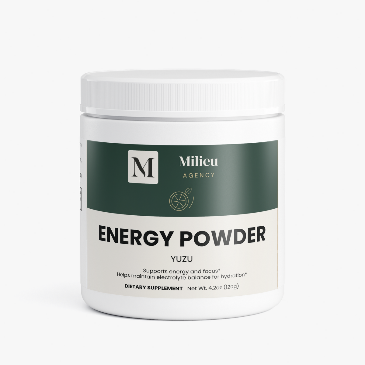 Milieu Energy Powder (Yuzu Flavor)