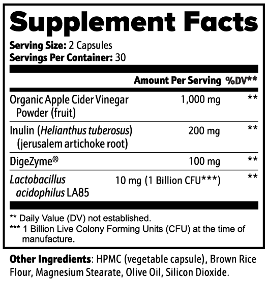 Milieu Apple Cider Vinegar Capsules