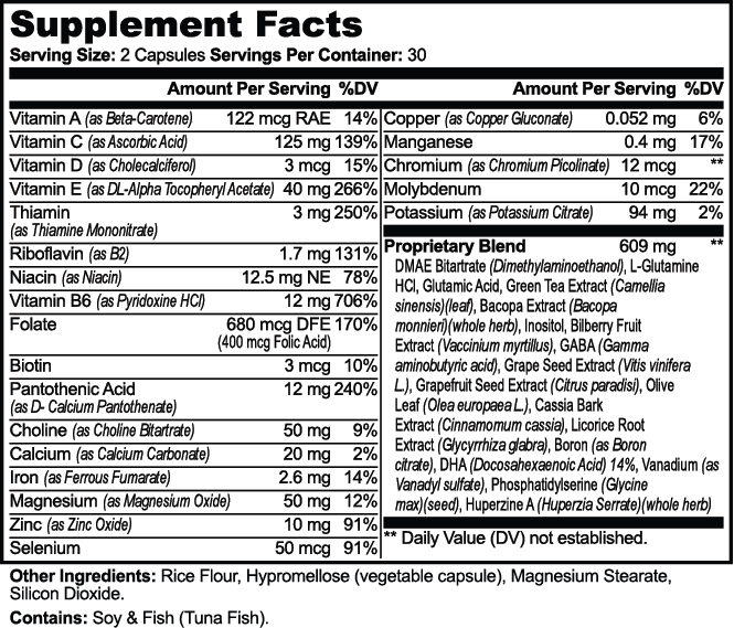 Milieu Brain & Focus Formula