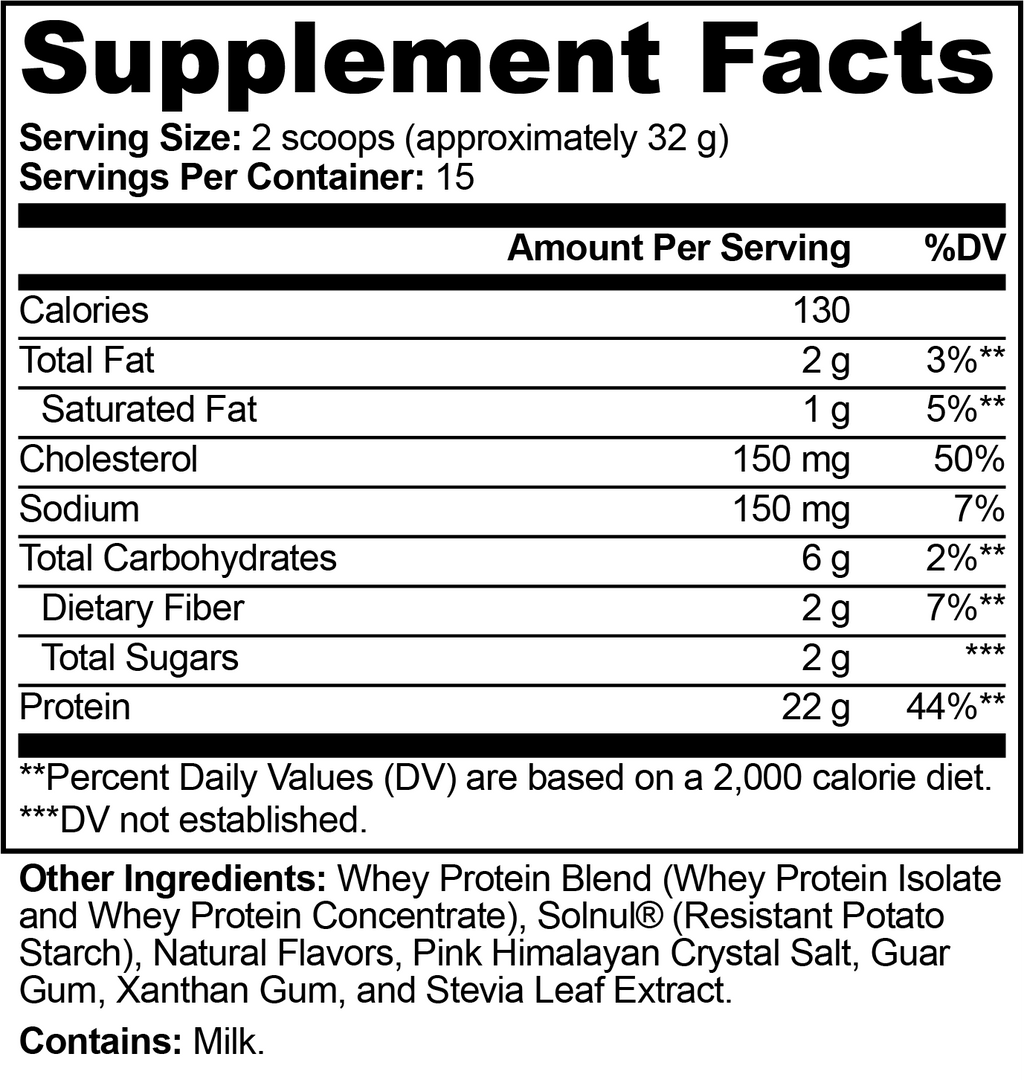 Milieu Performance Whey Protein Blend (Vanilla)