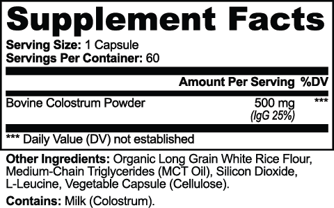 Milieu Colostrum Capsules