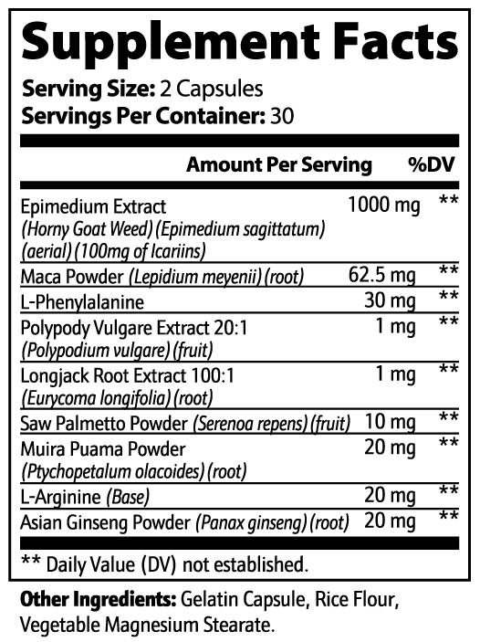 Milieu Horny Goat Weed Blend
