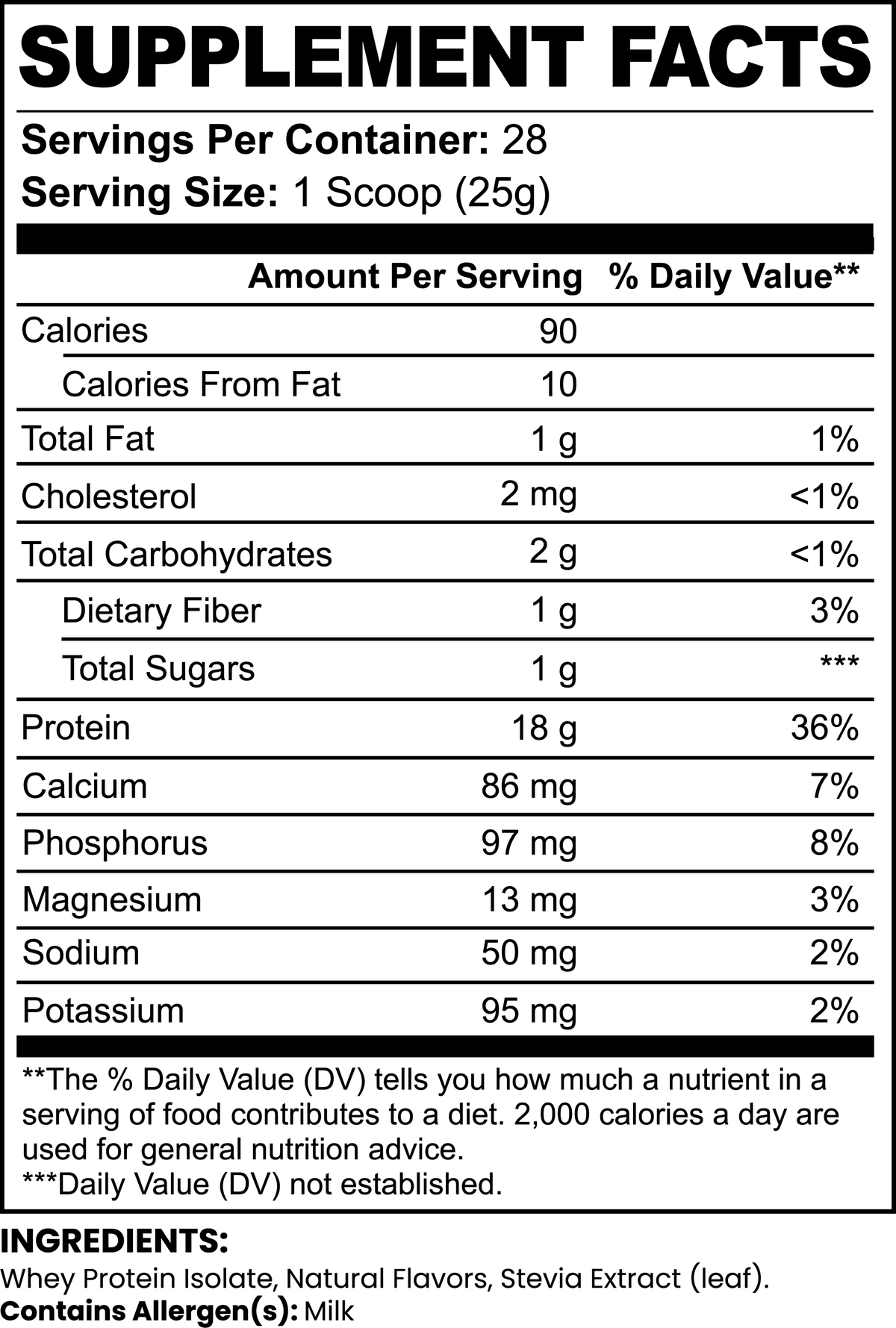 Milieu Pure3 100% Whey Protein Isolate (Chocolate)