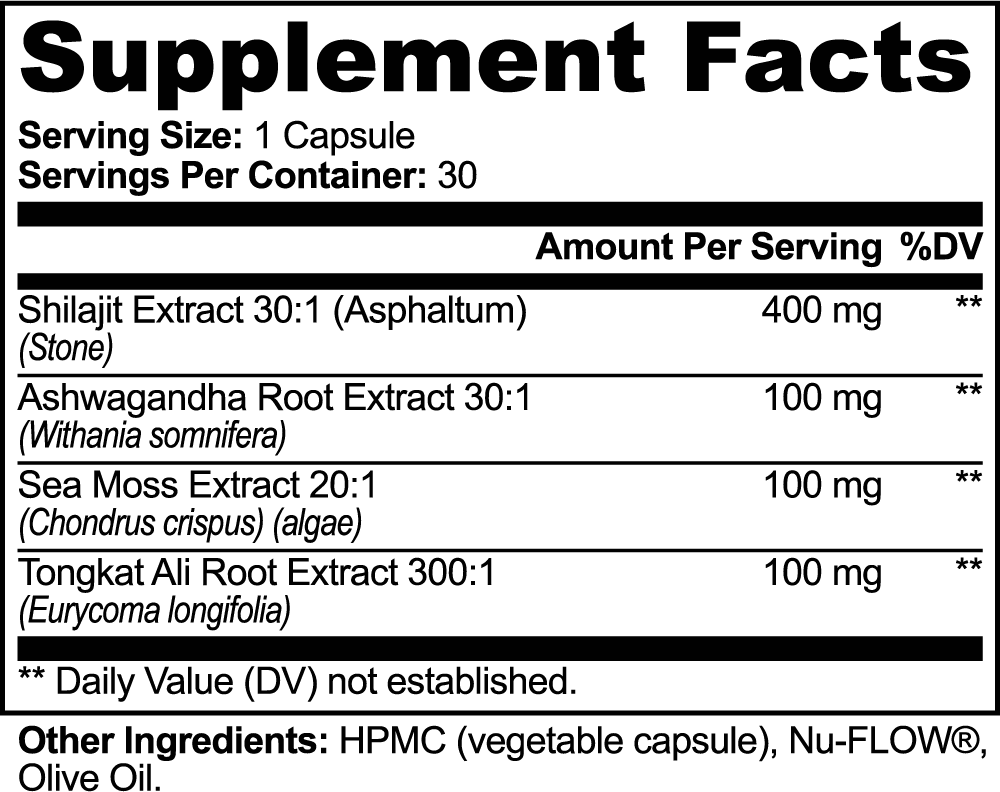 Milieu Shilajit Adaptogen Complex