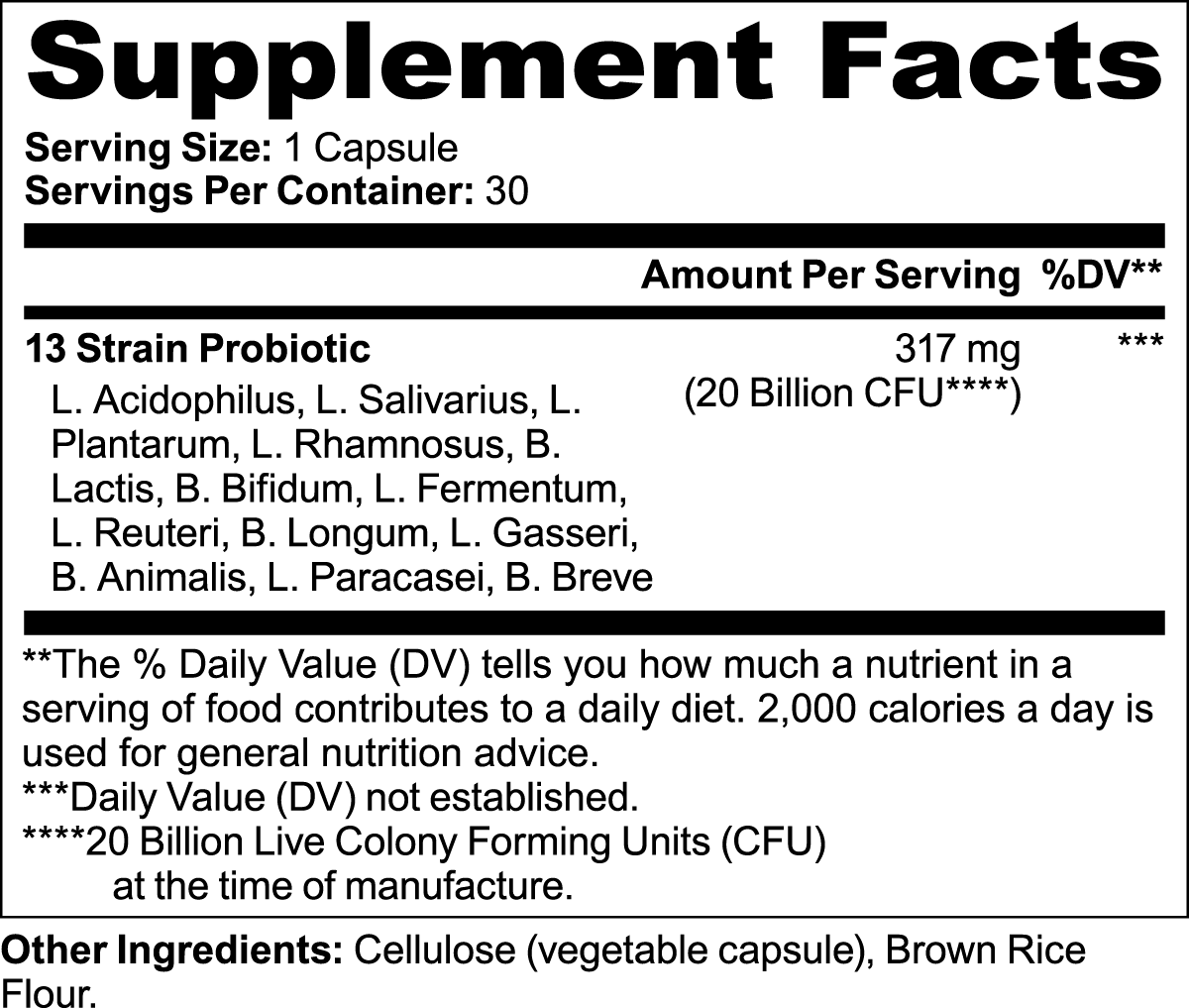 Milieu Probiotic 20 Billion