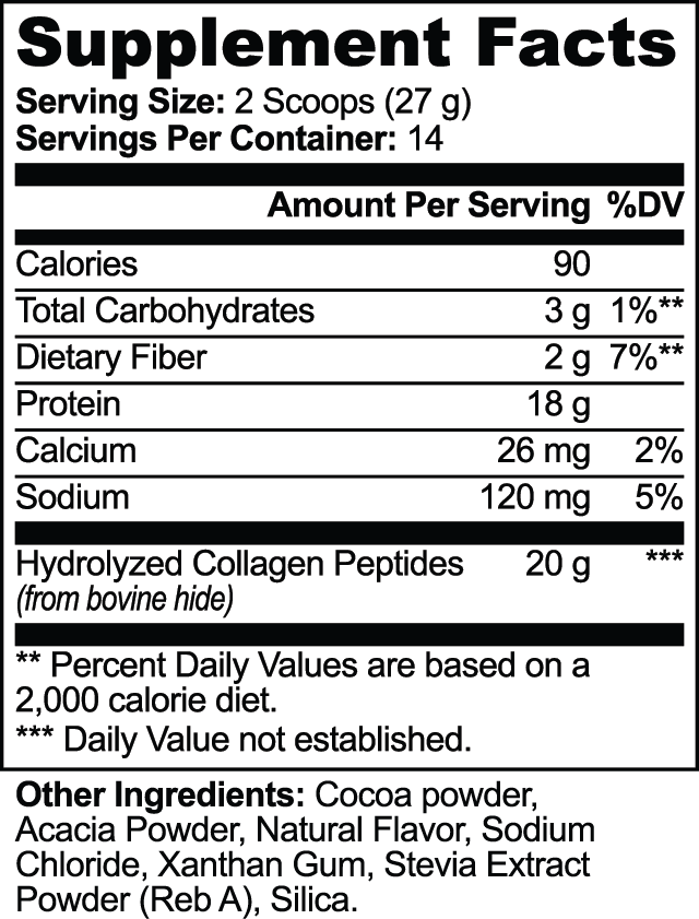 Milieu Grass-Fed Collagen Peptides Powder (Chocolate)