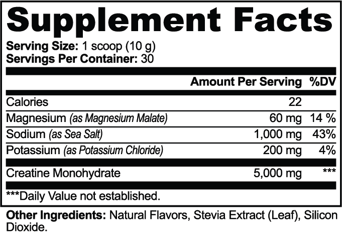 Milieu Creatine Hydration Powder