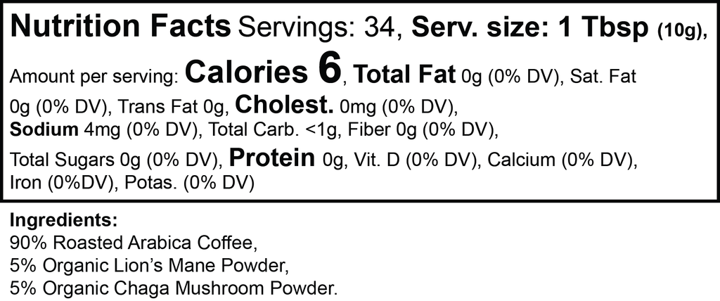 Milieu Vitality Mushroom Coffee (Medium Roast)