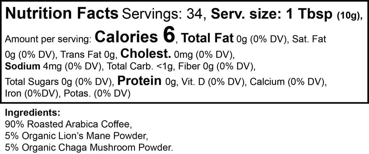 Milieu Vitality Mushroom Coffee (Medium Roast)