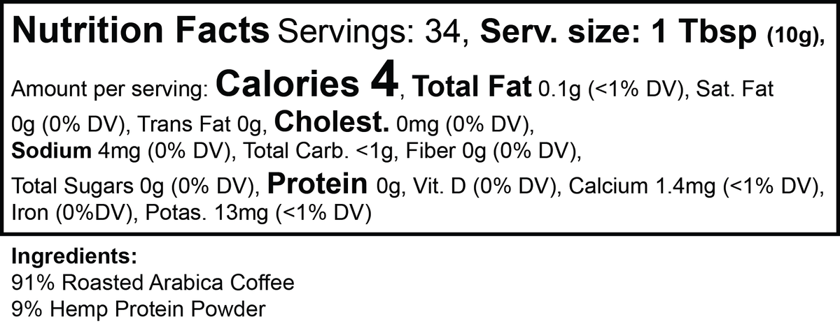 Milieu Hemp Harvest Coffee (Medium Roast)